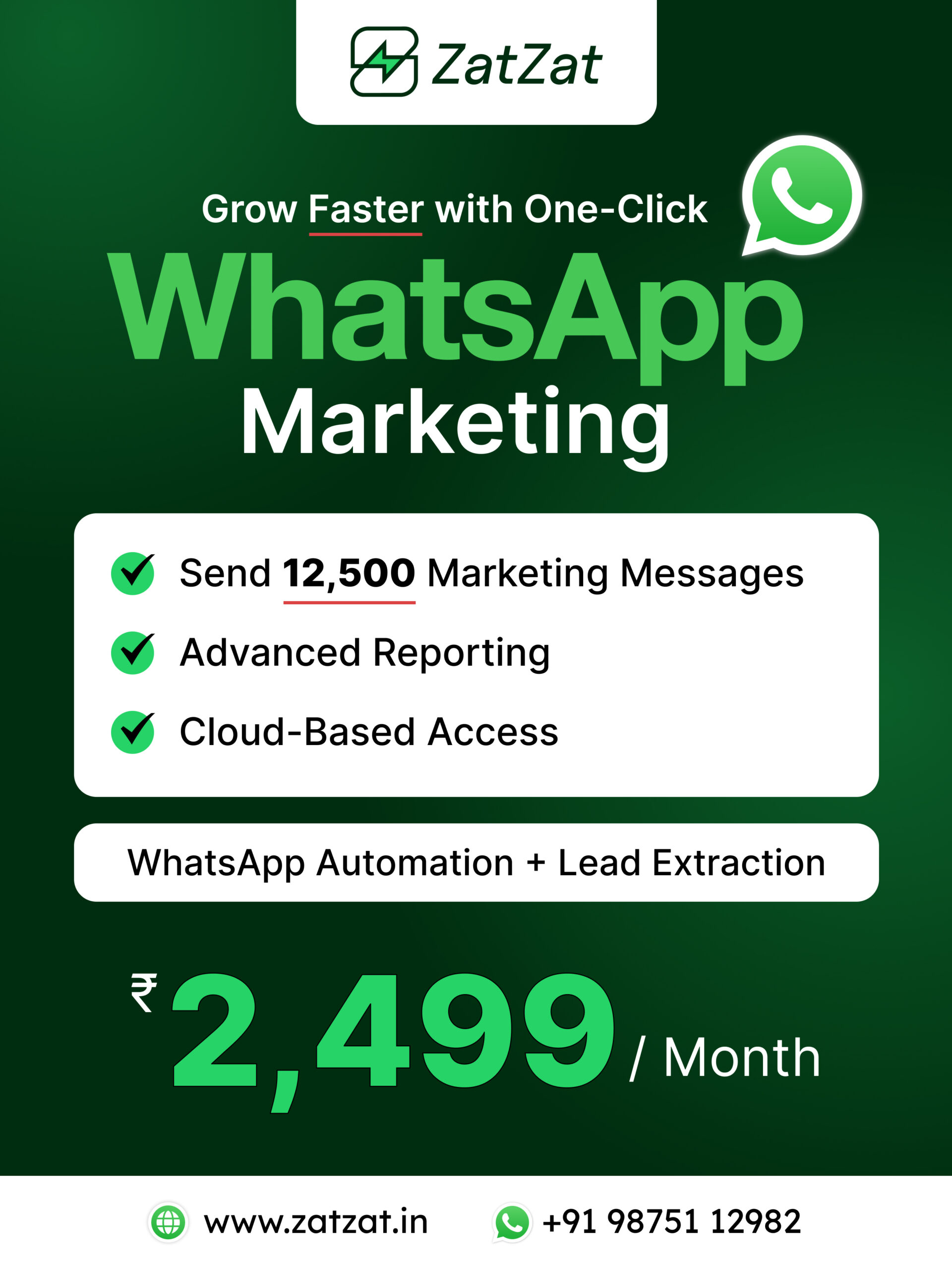 Growth Plan - Zatzat WhatsApp Marketing